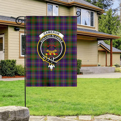 Cameron of Erracht Modern Tartan Crest Garden Flag