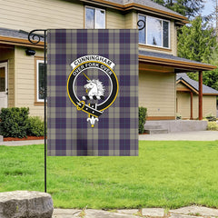Cunningham Dress Blue Dancers Tartan Crest Garden Flag