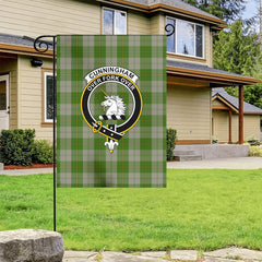 Cunningham Dress Green Dancers Tartan Crest Garden Flag