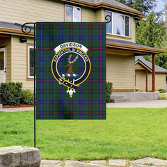 Davidson Modern Tartan Crest Garden Flag