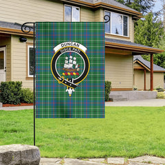 Duncan Ancient Tartan Crest Garden Flag