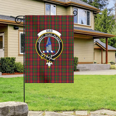 Ged Tartan Crest Garden Flag