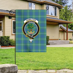 Hamilton Hunting Ancient Tartan Crest Garden Flag