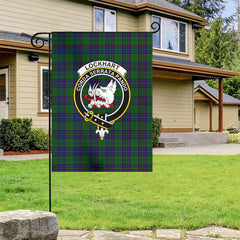 Lockhart Modern Tartan Crest Garden Flag