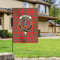 MacBean Tartan Crest Garden Flag