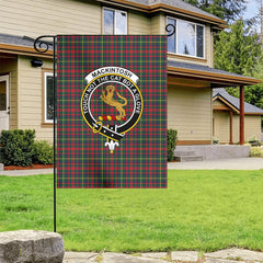 MacKintosh Hunting Modern Tartan Crest Garden Flag