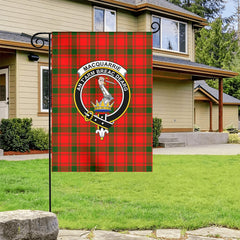 MacQuarrie Tartan Crest Garden Flag