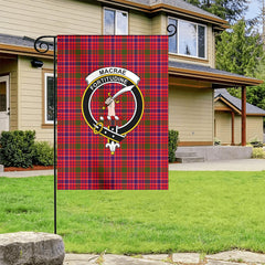 MacRae Modern Tartan Crest Garden Flag