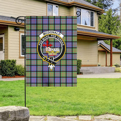 McDonald Ancient Tartan Crest Garden Flag