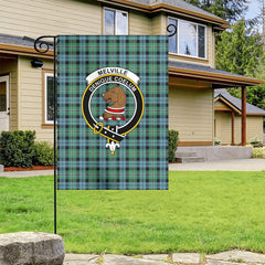 Melville Tartan Crest Garden Flag