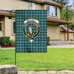 Mitchell Ancient Tartan Crest Garden Flag