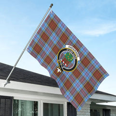 Anderson Modern Tartan Crest House Flag