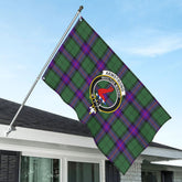 Armstrong Modern Tartan Crest House Flag