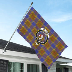 Balfour Modern Tartan Crest House Flag
