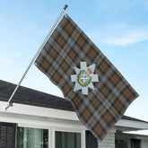 Black Watch Weathered Tartan Crest House Flag
