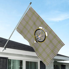 Burns Check Tartan Crest House Flag