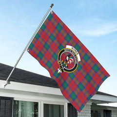 Byres Tartan Crest House Flag