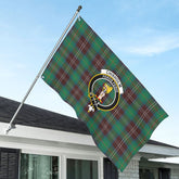 Chisholm Hunting Ancient Tartan Crest House Flag
