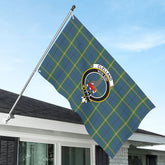 Clelland Tartan Crest House Flag