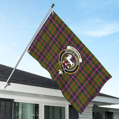 Cochrane Modern Tartan Crest House Flag