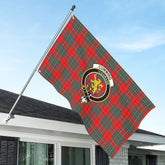 Cumming Modern Tartan Crest House Flag