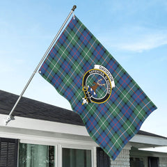 Davidson of Tulloch Tartan Crest House Flag