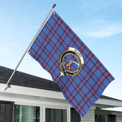 Elliot Modern Tartan Crest House Flag
