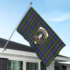 Fleming Tartan Crest House Flag