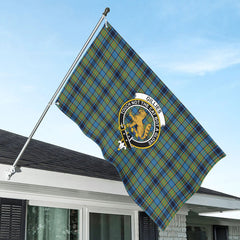Gillies Ancient Tartan Crest House Flag