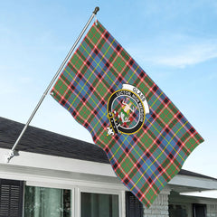 Glass Tartan Crest House Flag