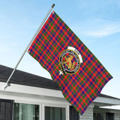 Gow (or McGouan) Tartan Crest House Flag