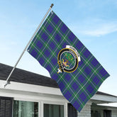Hamilton Hunting Modern Tartan Crest House Flag