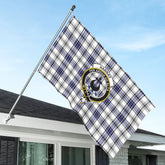 Hannay Modern Tartan Crest House Flag