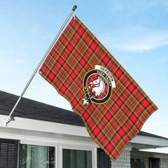 Hepburn Tartan Crest House Flag