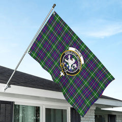 Inglis Modern Tartan Crest House Flag