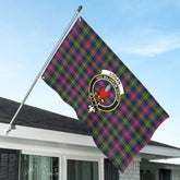 Logan Modern Tartan Crest House Flag