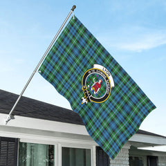 Lyon Tartan Crest House Flag