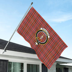 MacAlister Modern Tartan Crest House Flag