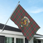 MacIntosh Hunting Modern Tartan Crest House Flag