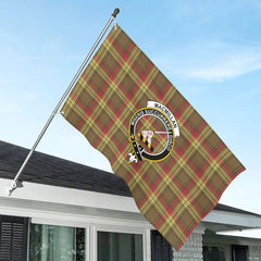 MacMillan Old Weathered Tartan Crest House Flag