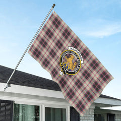 MacPherson Hunting Ancient Tartan Crest House Flag