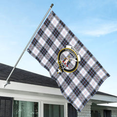 MacRae Dress Modern Tartan Crest House Flag