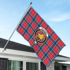 MacTavish Modern Tartan Crest House Flag