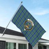 Marshall Tartan Crest House Flag