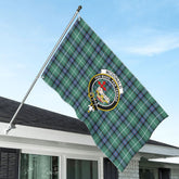 McDonald of the Isles Hunting Ancient Tartan Crest House Flag