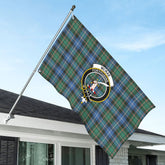 McRae Hunting Ancient Tartan Crest House Flag