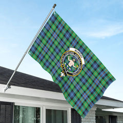 Murray of Atholl Ancient Tartan Crest House Flag