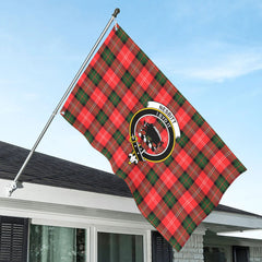 Nesbitt Modern Tartan Crest House Flag