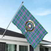 Pitcairn Hunting Tartan Crest House Flag
