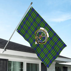 Rollo Modern Tartan Crest House Flag